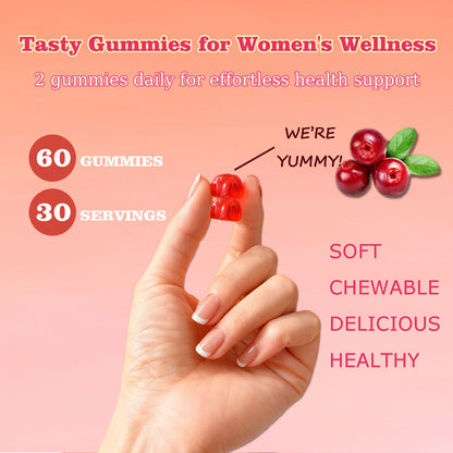 Women’s Probiotic Gummies Cranberry Vaginal Health Support