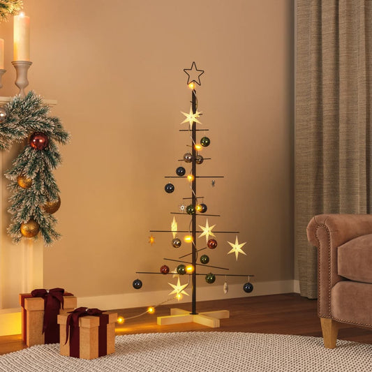 Christmas tree with wooden stand 120 cm   Christmas tree - Árbol de Navidad con soporte de madera 120 cm