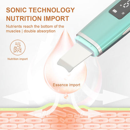 Ultrasonic Skin Scrubber Deep Pore Facial Cleaner