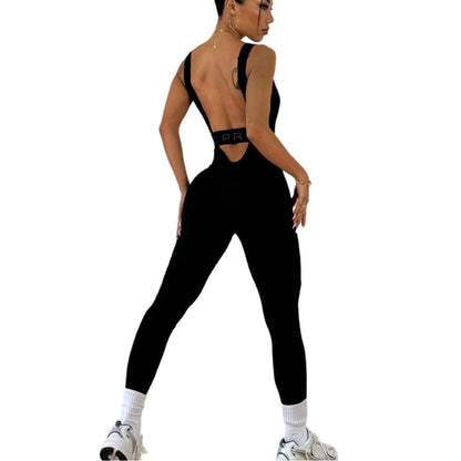 Women Yoga Jumpsuit High Elastic Gym Fitness Wear